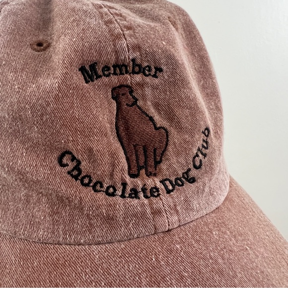 Adams Hats Chocolate Dog Club 100% Cotton Ball Cap Embroidered Chocolate Lab - Picture 2 of 11